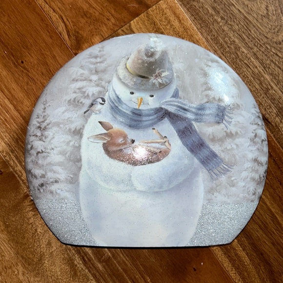 Snowman and Baby Deer Lighted Accent - Picture 4 of 5